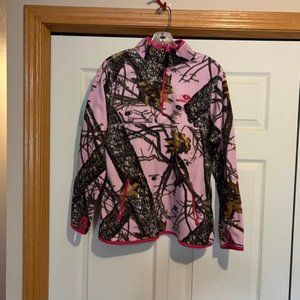 Mossy Oak Pink Camo Fleece Girls 12/14